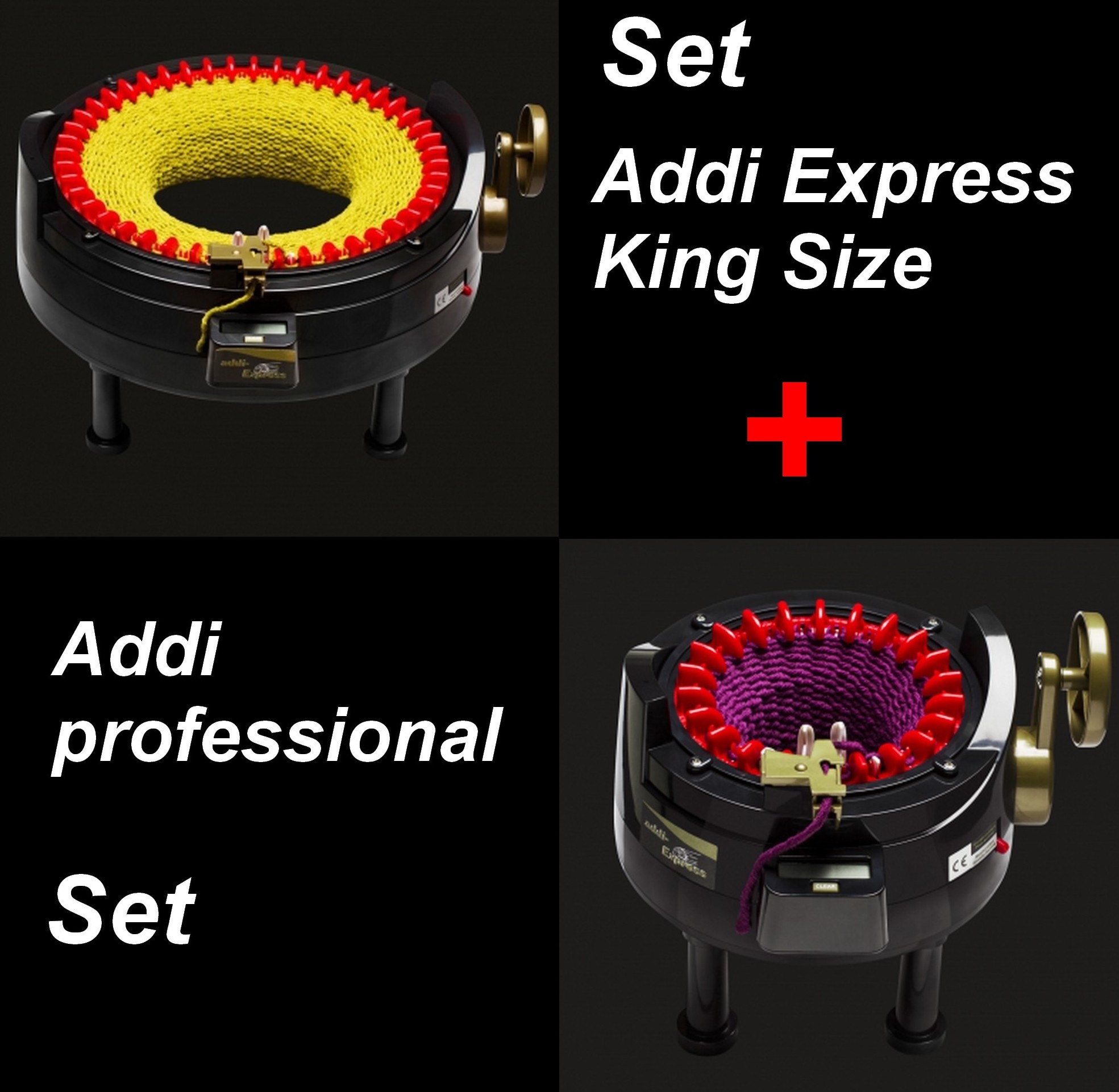 Addi express King Size Knitting Machine 46 needles circular and flat
